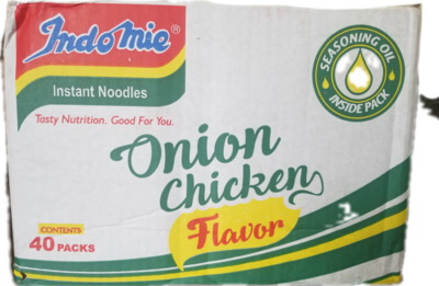 Nigerian Indomie Onion Chicken Noodles (Box: Pack of 40)