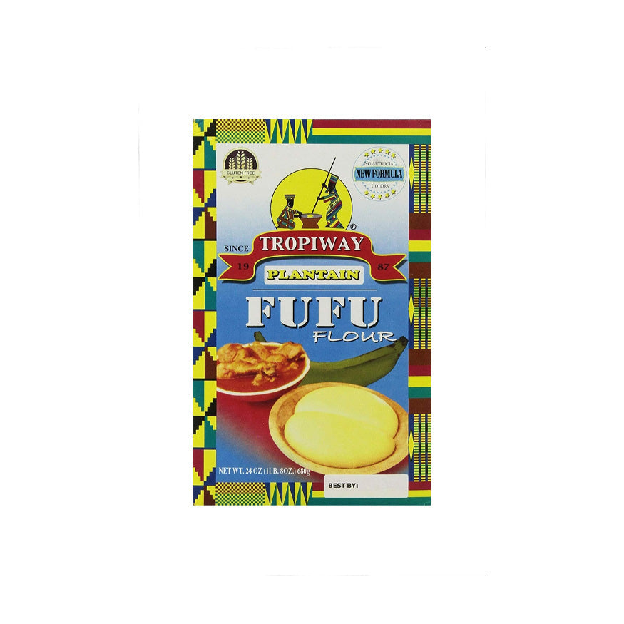 Tropiway Plantain Fufu Flour (24oz Pack of 2)