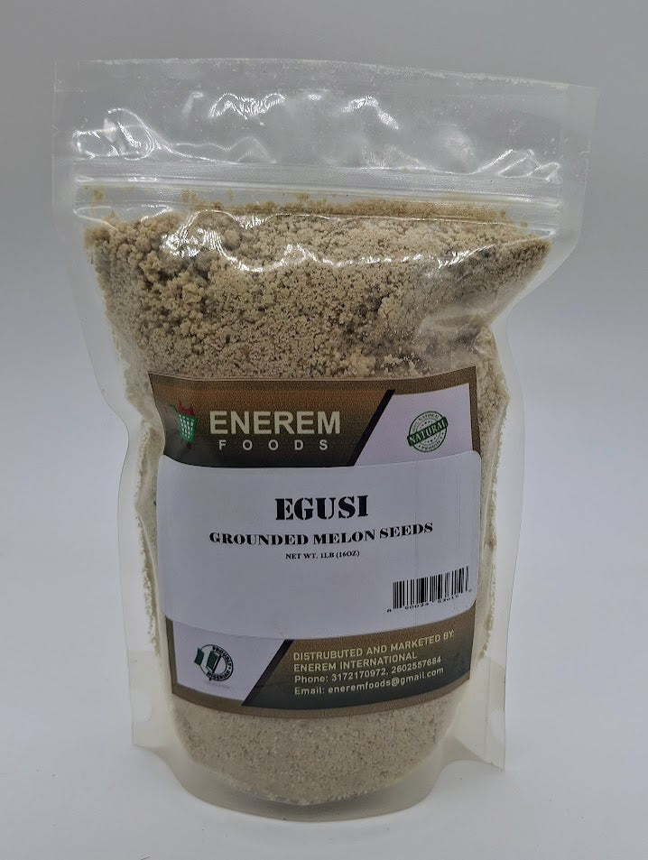 Enerem Egusi / Grounded Melon Seeds / Agushie / Nigerian Egusi 1lb (16oz)