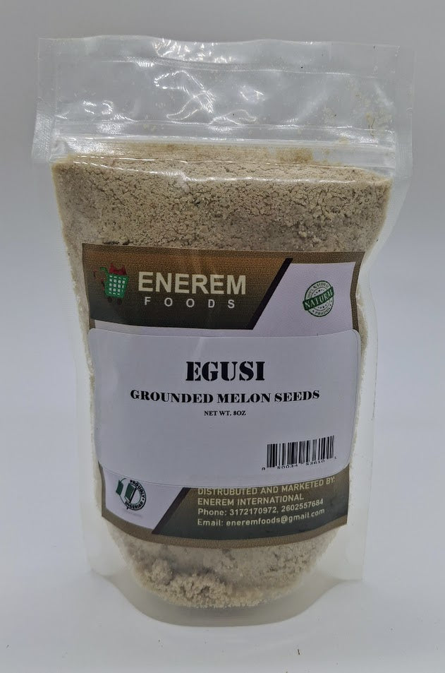 Enerem Egusi / Grounded Melon Seeds /Agushie / Nigerian Egusi 8oz