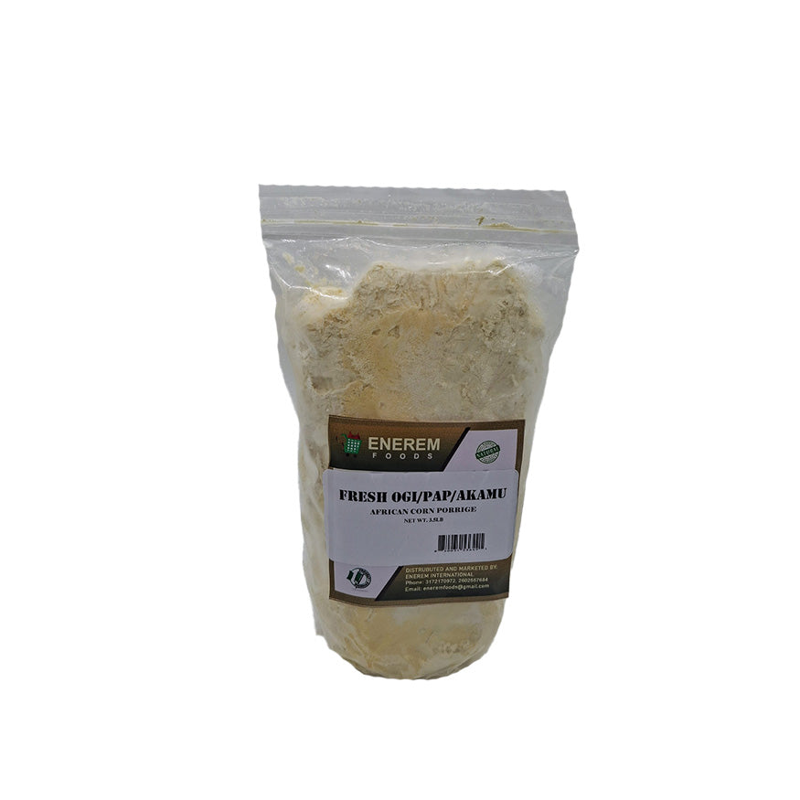 Enerem Fresh Raw Pap / Ogi / Akamu / African Corn Porridge 3.5lb