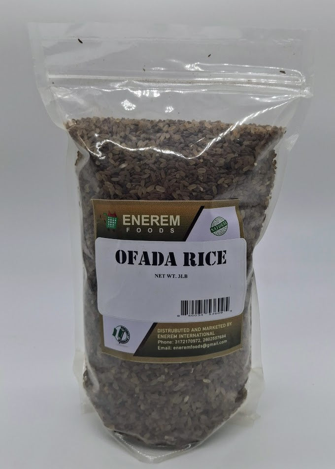 Enerem Ofada Rice / African Local Rice / Unpolished Rice 3lb