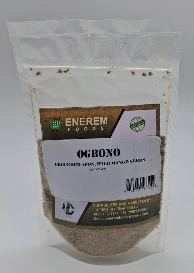 Enerem Grounded Ogbono / Apon / African Bush Mango Seeds 4oz