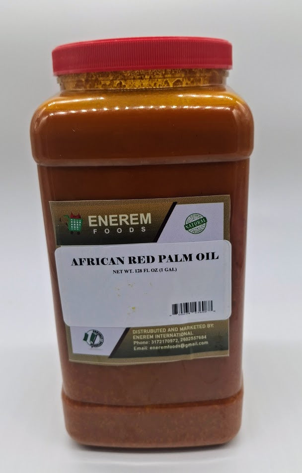 Enerem African Red Palm Oil / Epo Pupa / Nigerian Palm Oil 1 Gallon