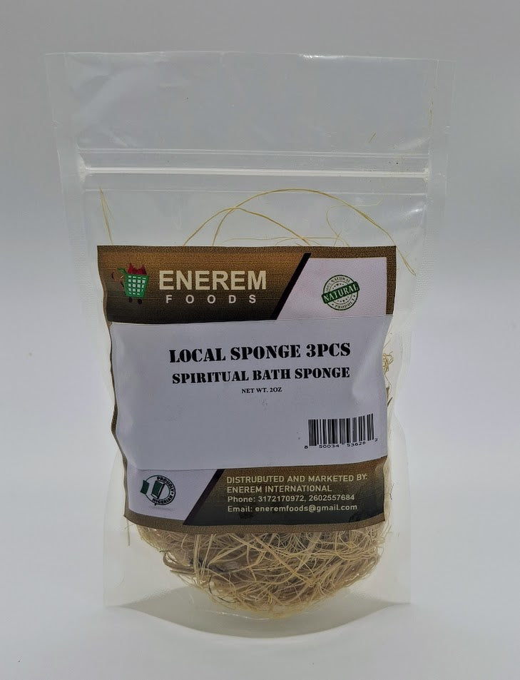 Enerem African Local Sponge 3 pcs / Kankan ibile / Spiritual Bath Sponge